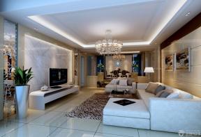 现代设计风格长方形客厅组合沙发图