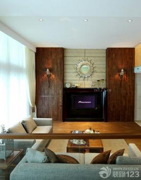东南亚风格设计 家居客厅装修效果图 
