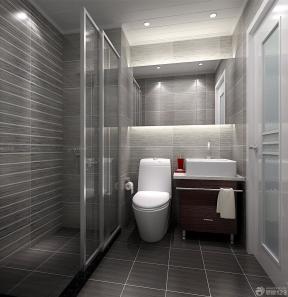 不锈钢玻璃隔断 卫生间浴室装修图
