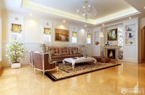 欧式室内装潢休闲区布置组合沙发图