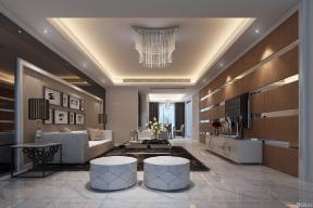 现代设计风格 时尚客厅 室内吊顶 水晶灯