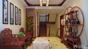 中式仿古装修效果图 时尚客厅 实木家具
