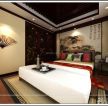 新中式风格家居客厅床头背景墙装修图