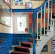 美式风格室内阁楼楼梯设计实景图