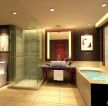 现代风格160平米家装卫生间地面瓷砖设计图片