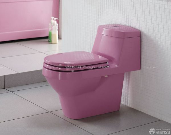 粉色马桶设计图片