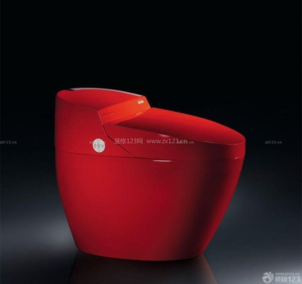 红色马桶设计图片