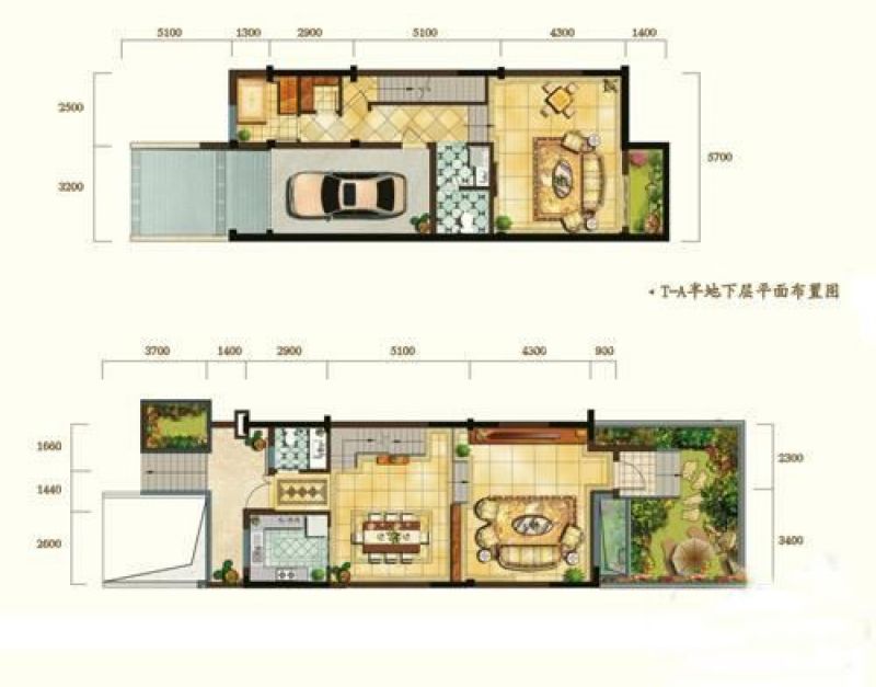 华新锦绣尚郡山予峰户型图36栋 面积:240.00m2