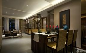 中式家居家庭餐厅餐桌餐椅设计图片