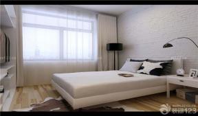 卧室装修设计双人床背景墙颜色图