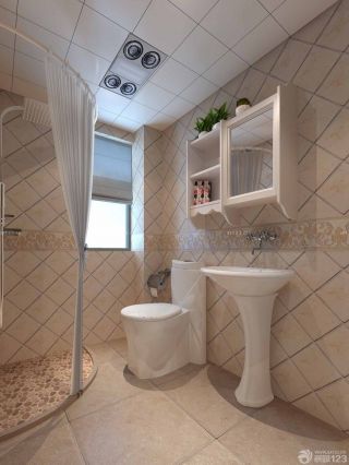温馨室内浴室铝扣板集成吊顶装修图片