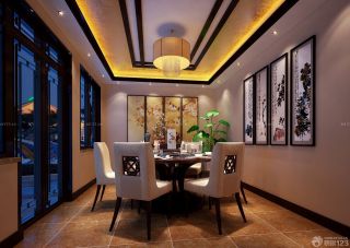新中式风格家庭餐厅靠背椅设计图大全
