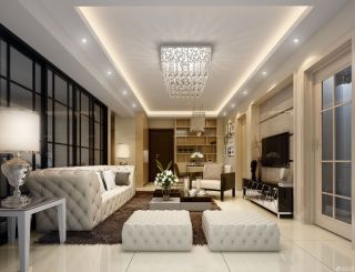 现代家居客厅装修风格组合沙发图片大全