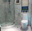 现代风格家庭小浴室装修实景图