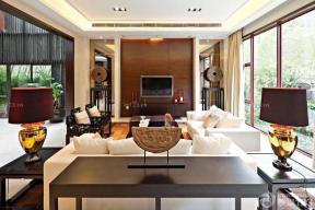 新中式风格 家居客厅装修效果图 电视背景墙