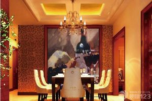 餐厅背景墙壁画材质及作用介绍