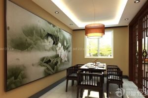 餐厅背景墙壁画材质及作用介绍