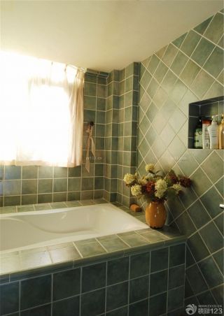 2014复古风小户型浴室装修实景图