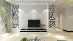 最新现代设计风格时尚客厅室内电视背景墙装修图片