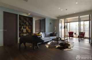 现代设计风格客厅装修设计四室两厅多人沙发图