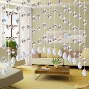 120平米家装室内珠子门帘设计图片 