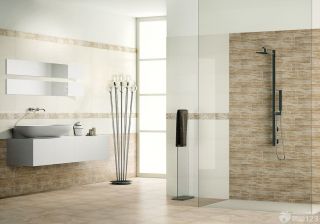 现代风格2014浴室装修效果图