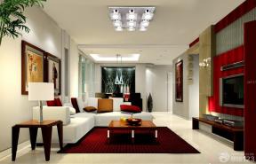 现代设计风格 时尚客厅 转角沙发 地毯