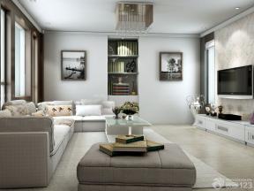 现代设计风格时尚客厅转角沙发效果图