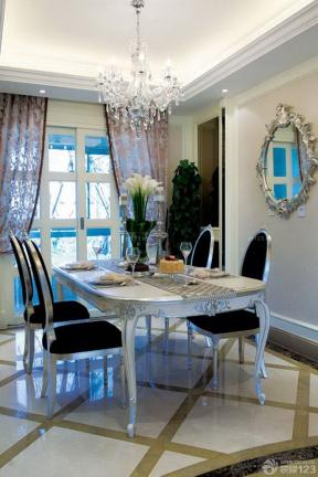 古典家居装修效果图 三室两厅 家庭餐厅 餐桌餐椅