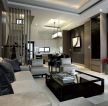 现代设计风格小跃层家居客厅组合沙发装修效果图