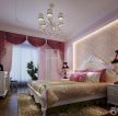 欧式家装设计卧室颜色搭配双人床效果图