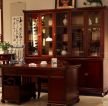 中式风格家居室内红木写字台设计图片