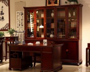 中式风格家居室内红木写字台设计图片