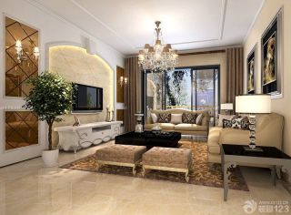 欧式室内装潢家居客厅组合沙发装修图欣赏