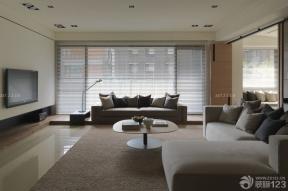 现代设计风格 三室两厅 家居客厅装修效果图 多人沙发