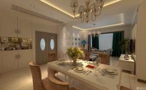 欧式室内装潢家庭餐厅餐桌餐椅设计图欣赏