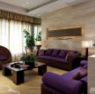 中式仿古小跃层正方形客厅组合沙发装修图欣赏