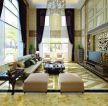 欧式风格别墅客厅窗帘装修效果图设计