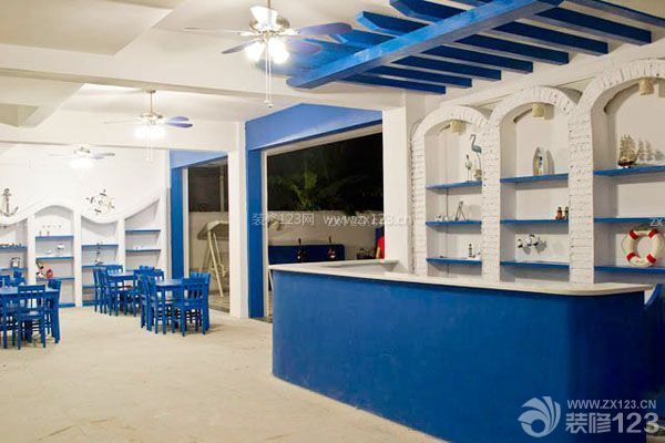 地中海风格咖啡厅设计