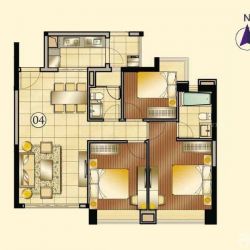 合景天峻户型图A1栋/A2栋/A4栋 面积:105.00m2