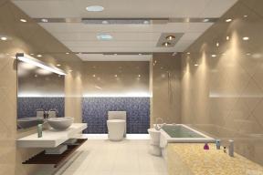 现代风格浴室铝扣天花板吊顶装修效果图