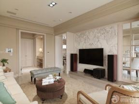 美式家装效果图 家庭客厅装修效果图 室内电视背景墙