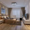 暖色调现代设计风格大卧室浅褐色木地板装修