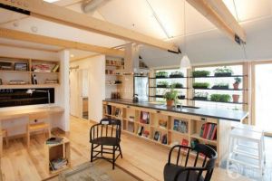 开放式书房加客厅设计 一体化设计更美观