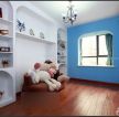 地中海风格贴图儿童房卧室背景墙设计图