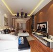 现代设计风格长方形客厅白色沙发装修图欣赏