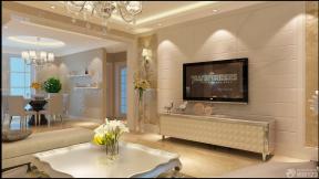 三室一厅 欧式家装设计效果图 电视背景墙