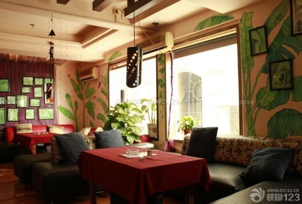 东南亚风格咖啡厅 享受休闲时刻