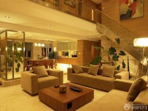 复式装修设计 现代设计风格 组合沙发 