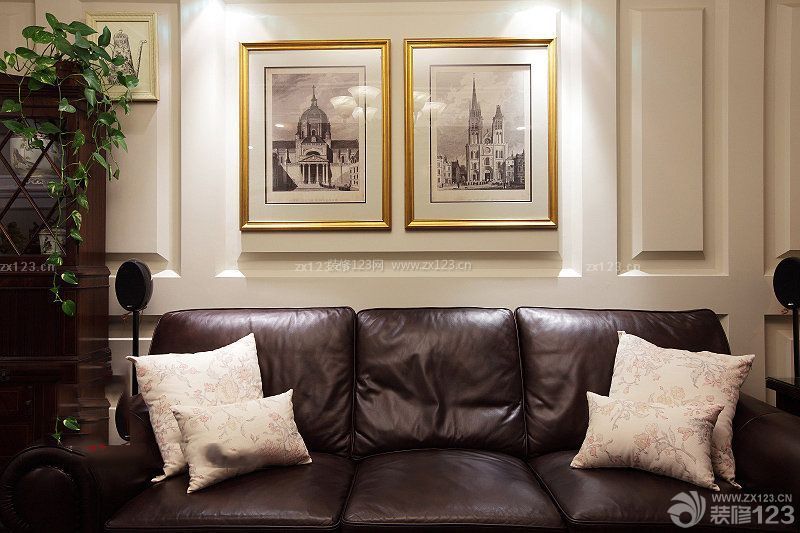 美式复古经典客厅装饰画图片